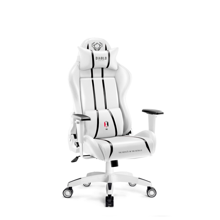 Dječja bijelo-crna gaming stolica DIABLO X-One 2.0