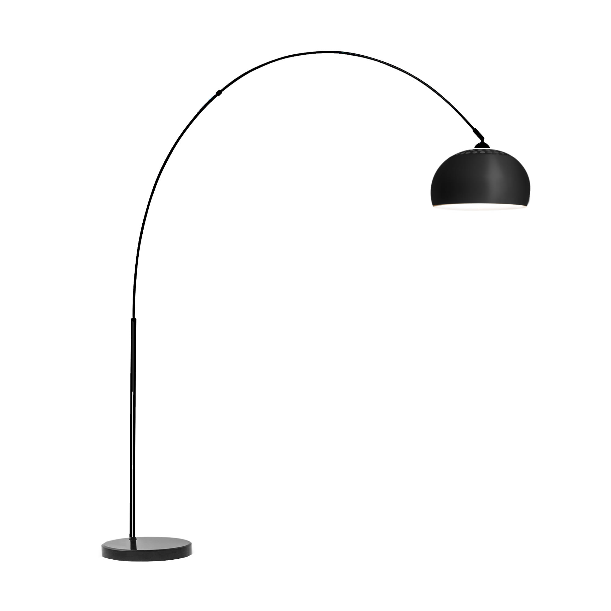 Blumfeldt Nael, lučna svjetiljka, srebrno sjenilo, mramorno postolje, E27, glavni kabel: 2 m