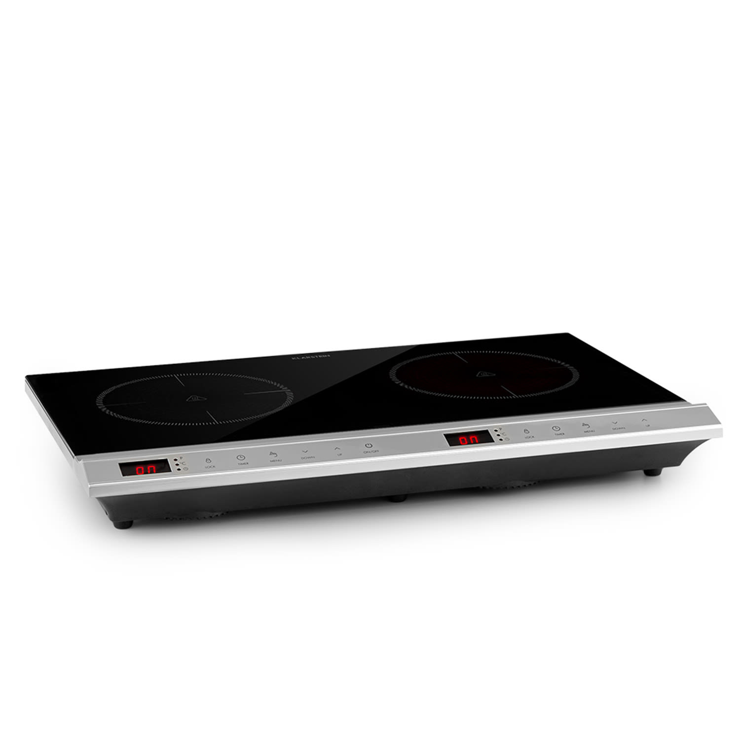 Klarstein MisterCook Duo, ploča za kuhanje, infracrvena, 3000W, 90-650°C, timer za isključivanje, srebrna