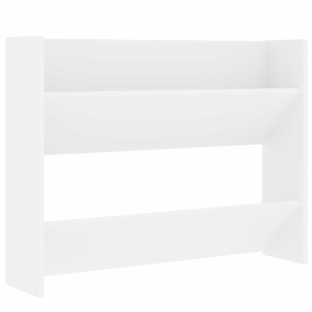 vidaXL Zidni ormarić za cipele bijeli 80x18x60 cm konstruirano drvo