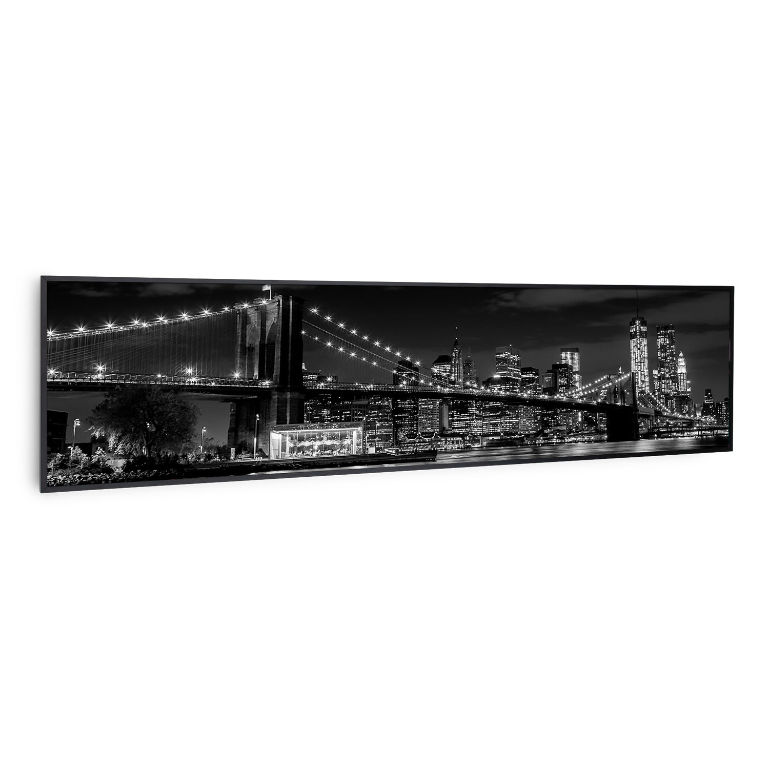 Klarstein Wonderwall Air Art Smart, infracrveni grijač, most, 120 x 30 cm, 350 W