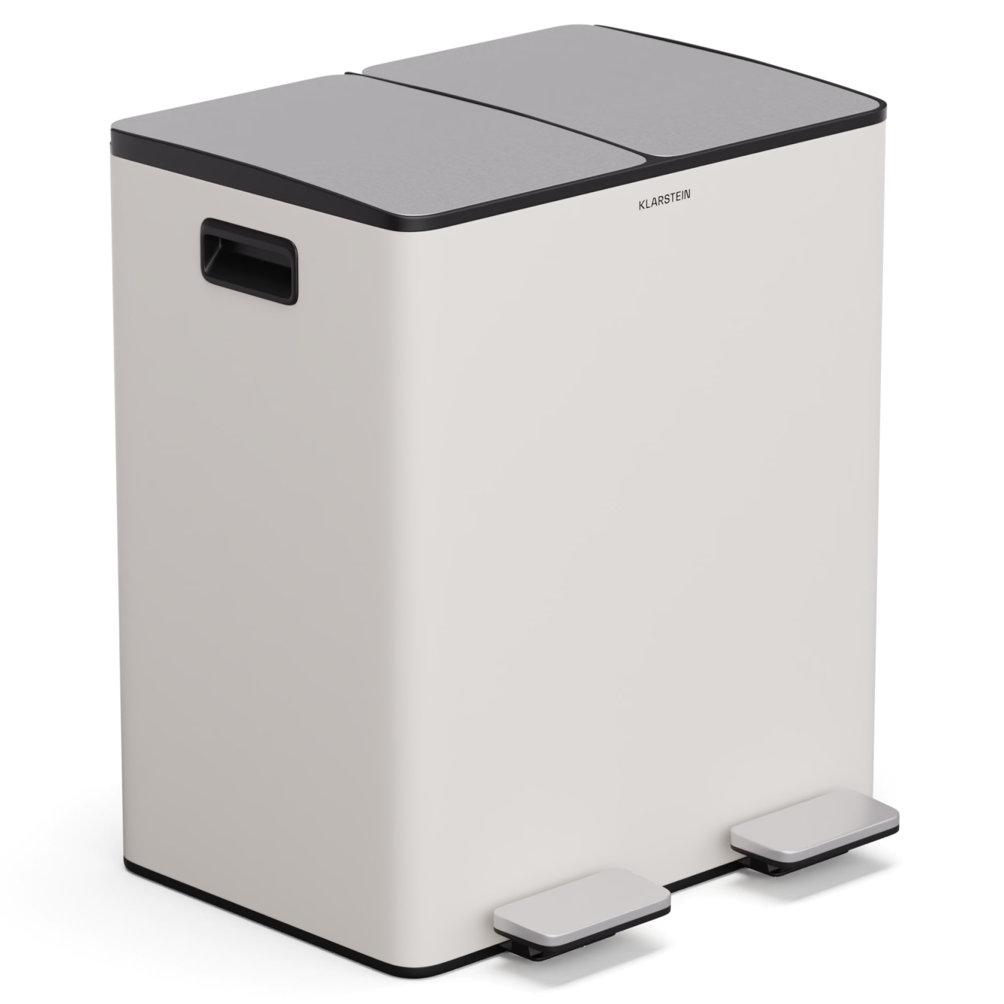 Klarstein EcoVista, kanta za smeće s komposterom, 40 l + 3 l/kanta + komposter, Soft-Close