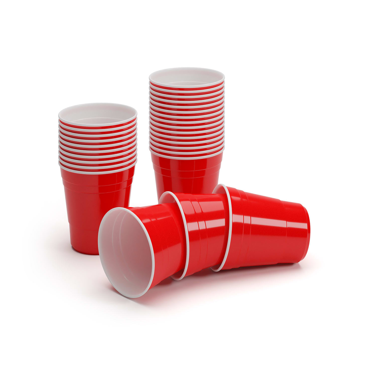 BeerCup Nadal 10 Oz, crvene party čaše, US-College Style, 295 ml, višekratne