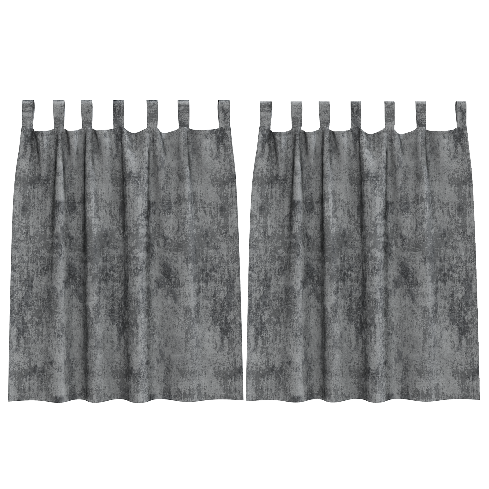 vidaXL svile zavjese 2 kom s očicama siva 140x140 cm
