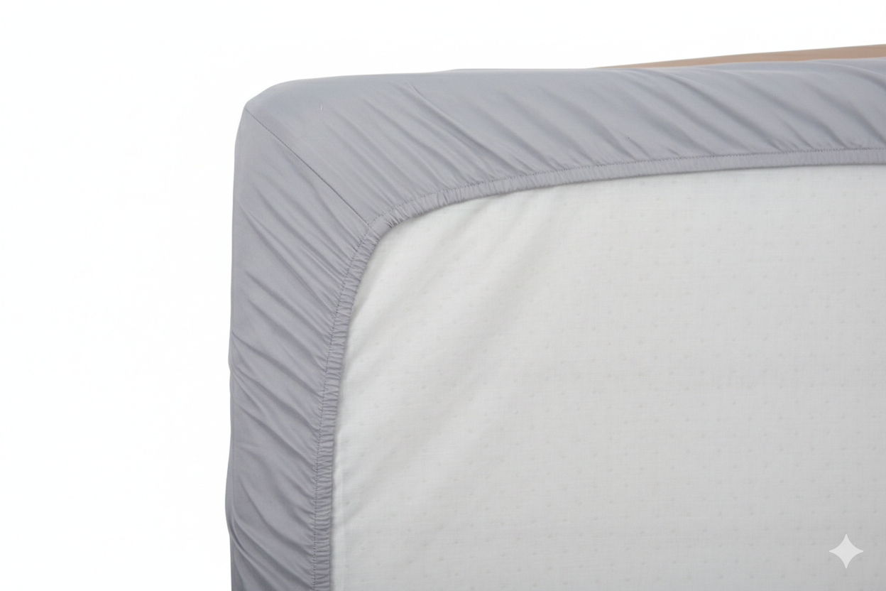 Plahta s gumicom siva Energy Dormeo 90x200 cm