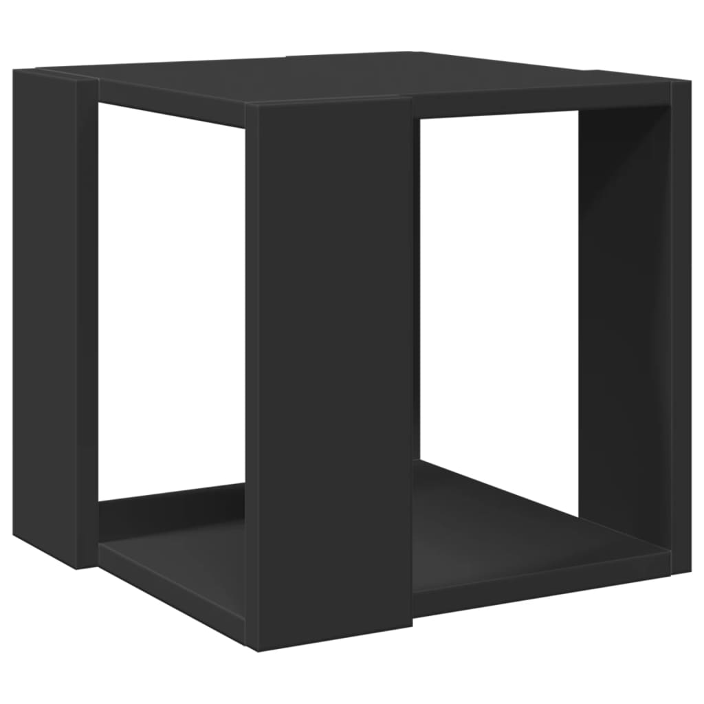 vidaXL Stolić za kavu crni 32x32x30 cm od konstruiranog drva