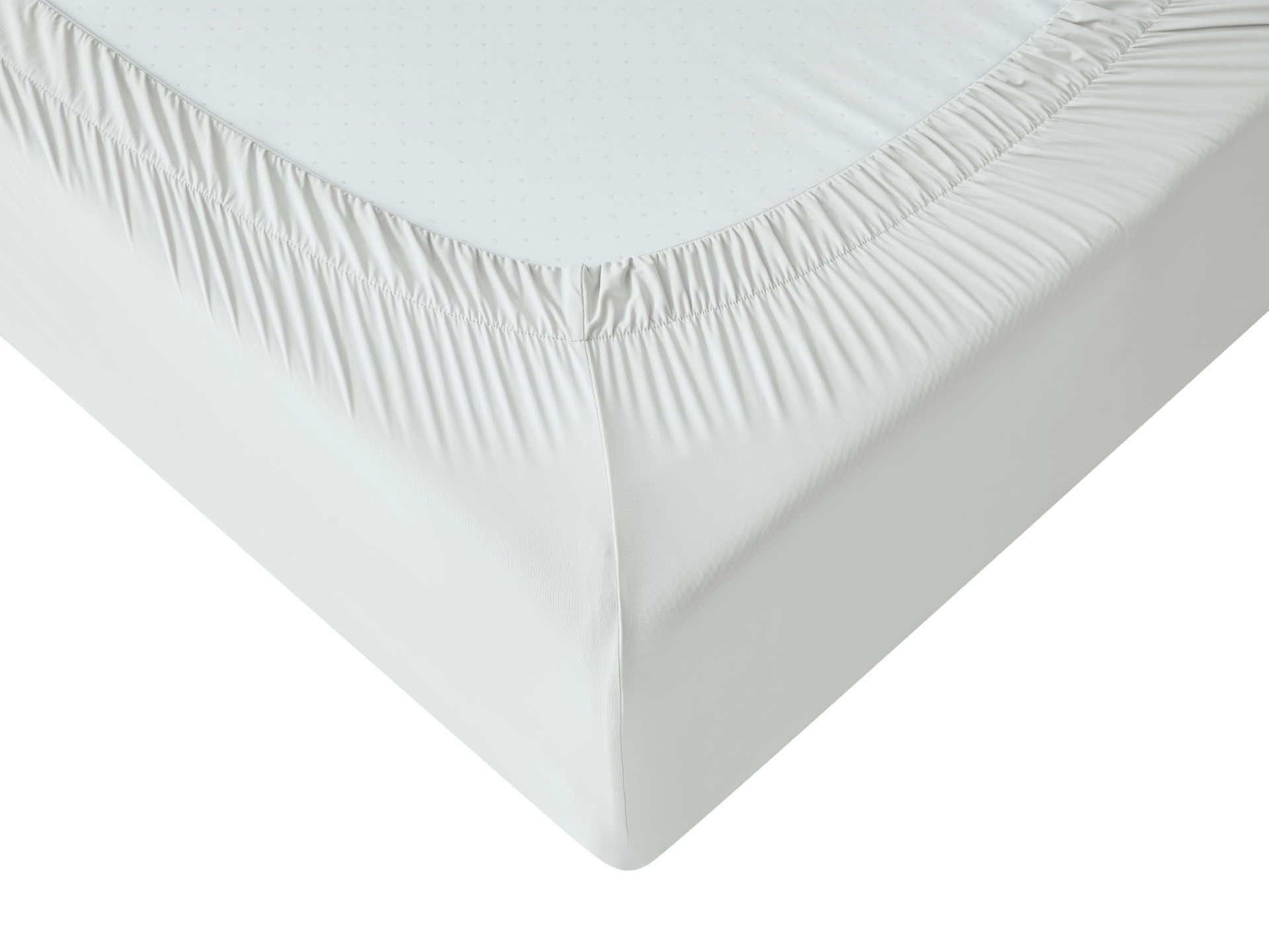 Plahta s gumicom Cooling Dormeo boje bjelokosti 180x200 cm