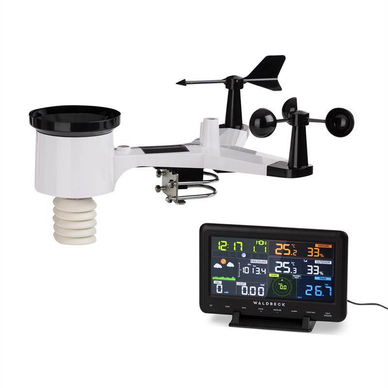 Waldbeck Huygens, profesionalna meteorološka stanica, 6 u 1, zaslon u boji, WiFi, App