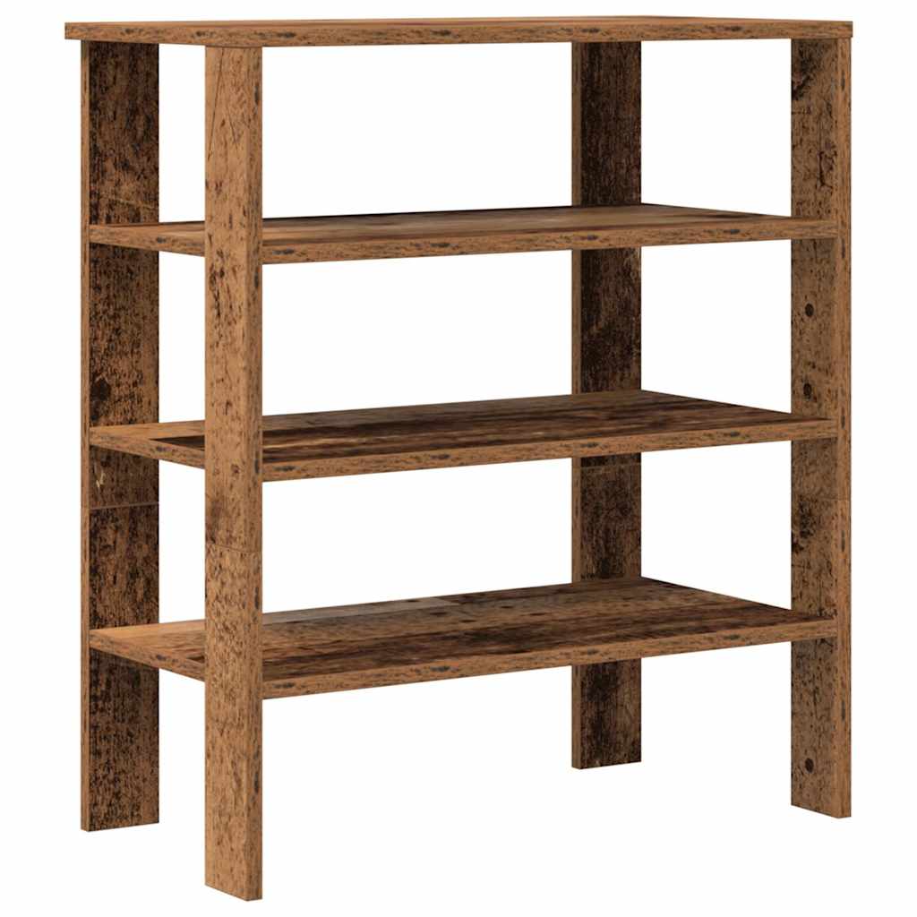 vidaXL Stalak za cipele boja staro drvo 61x32x70 cm konstruirano drvo