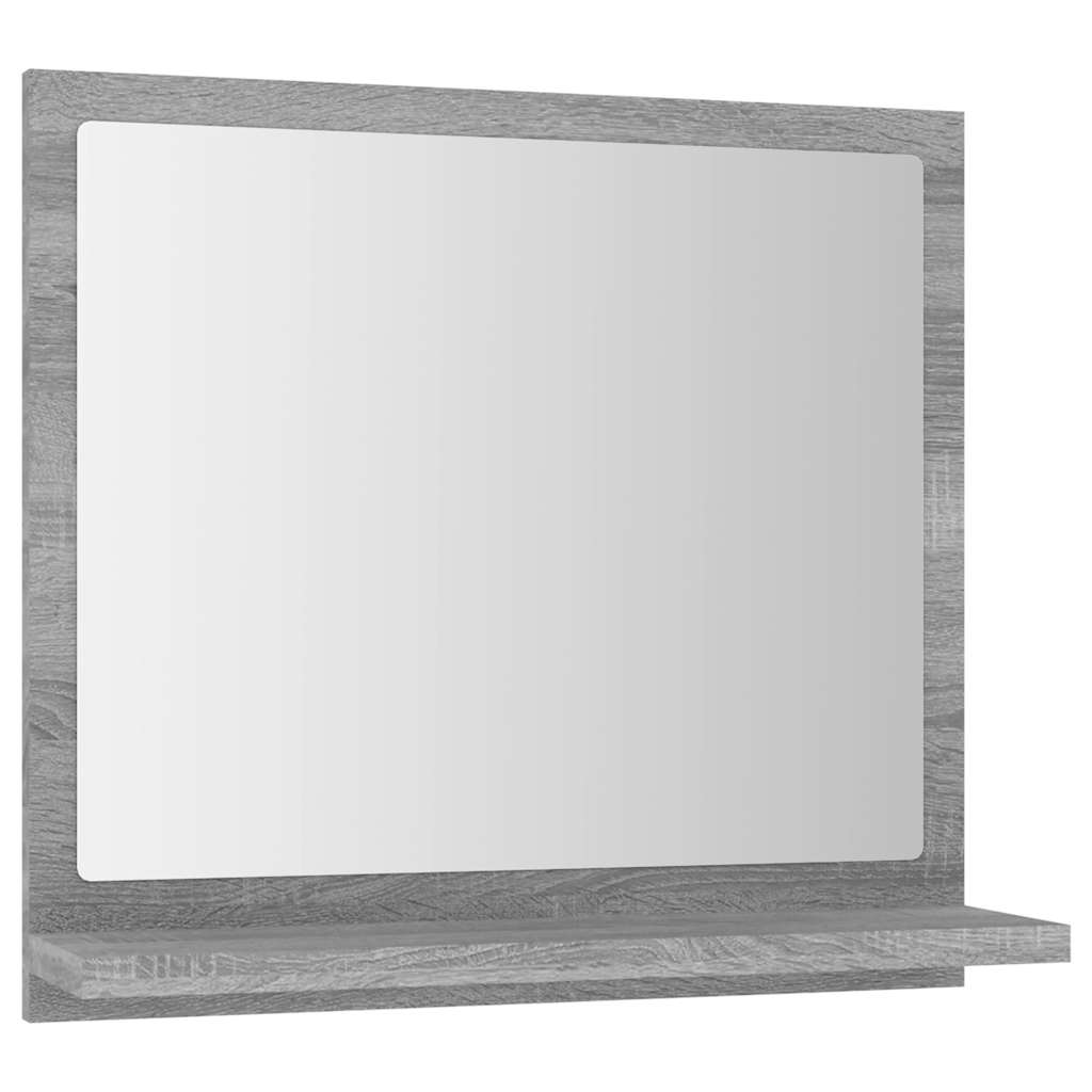 vidaXL Kupaonsko ogledalo boja sivog hrasta 40 x 10,5x 37 cm drveno