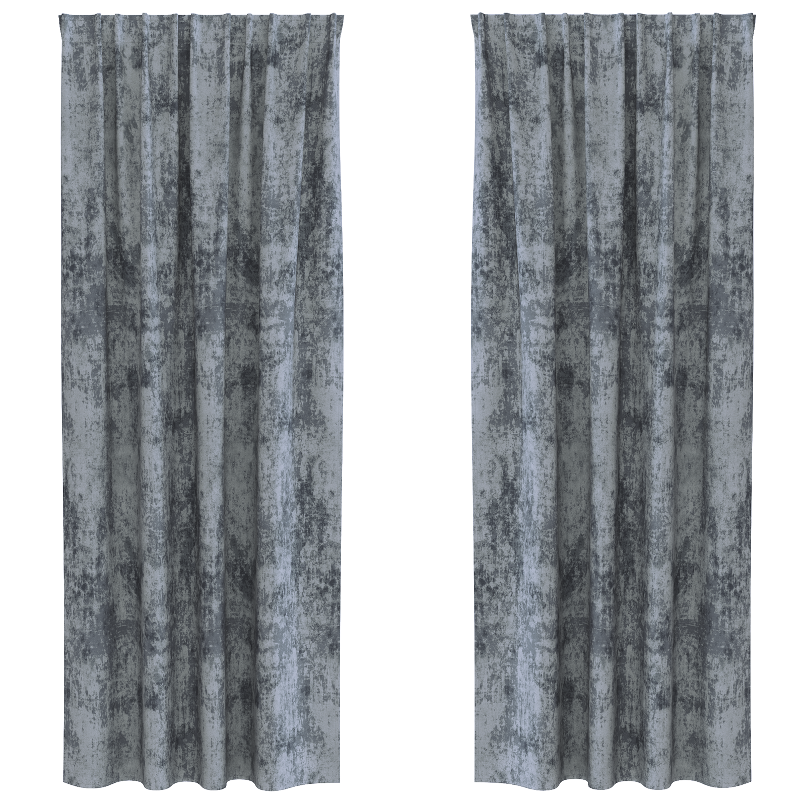 vidaXL Baršunaste Zavjese 2 kom s Džepom za Šipku Srebrna Siva 245x140 cm