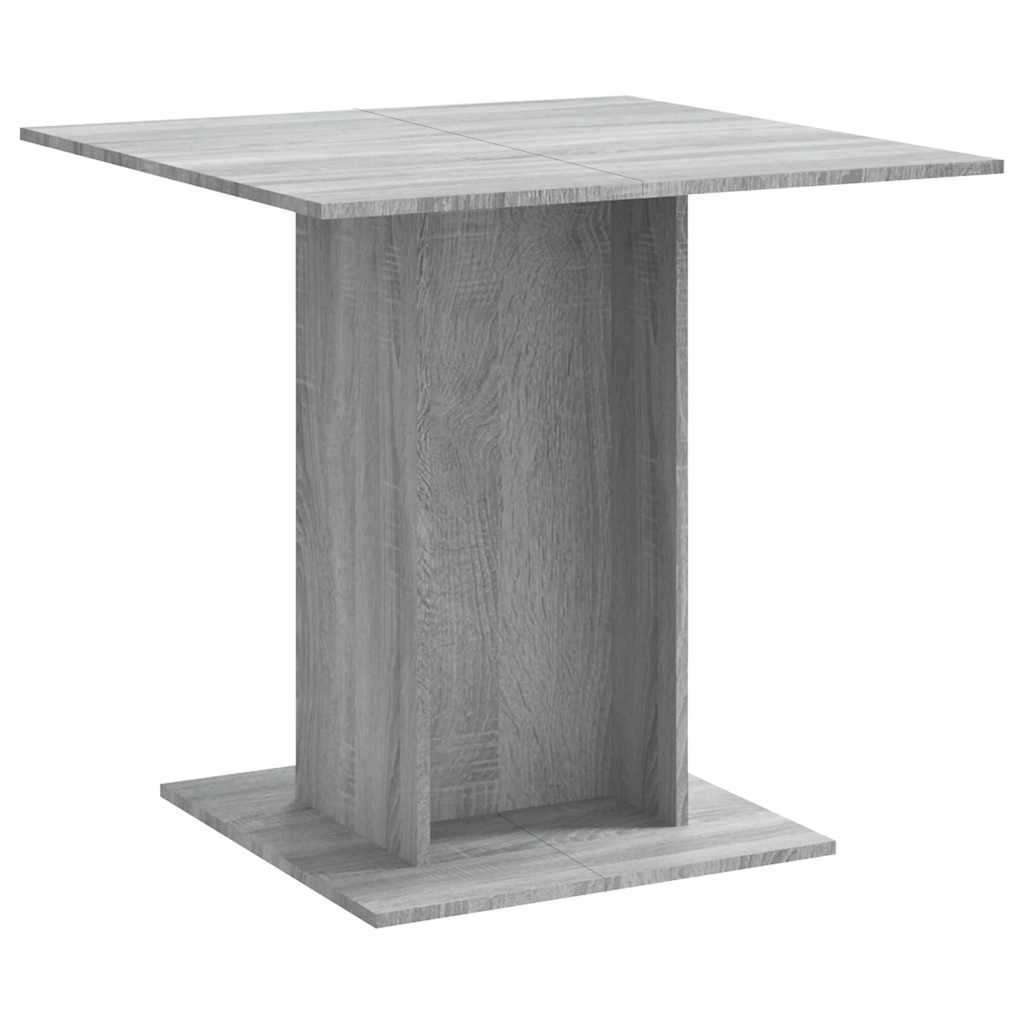 vidaXL Blagovaonski stol boja hrasta 80 x 80 x 75 cm konstruirano drvo
