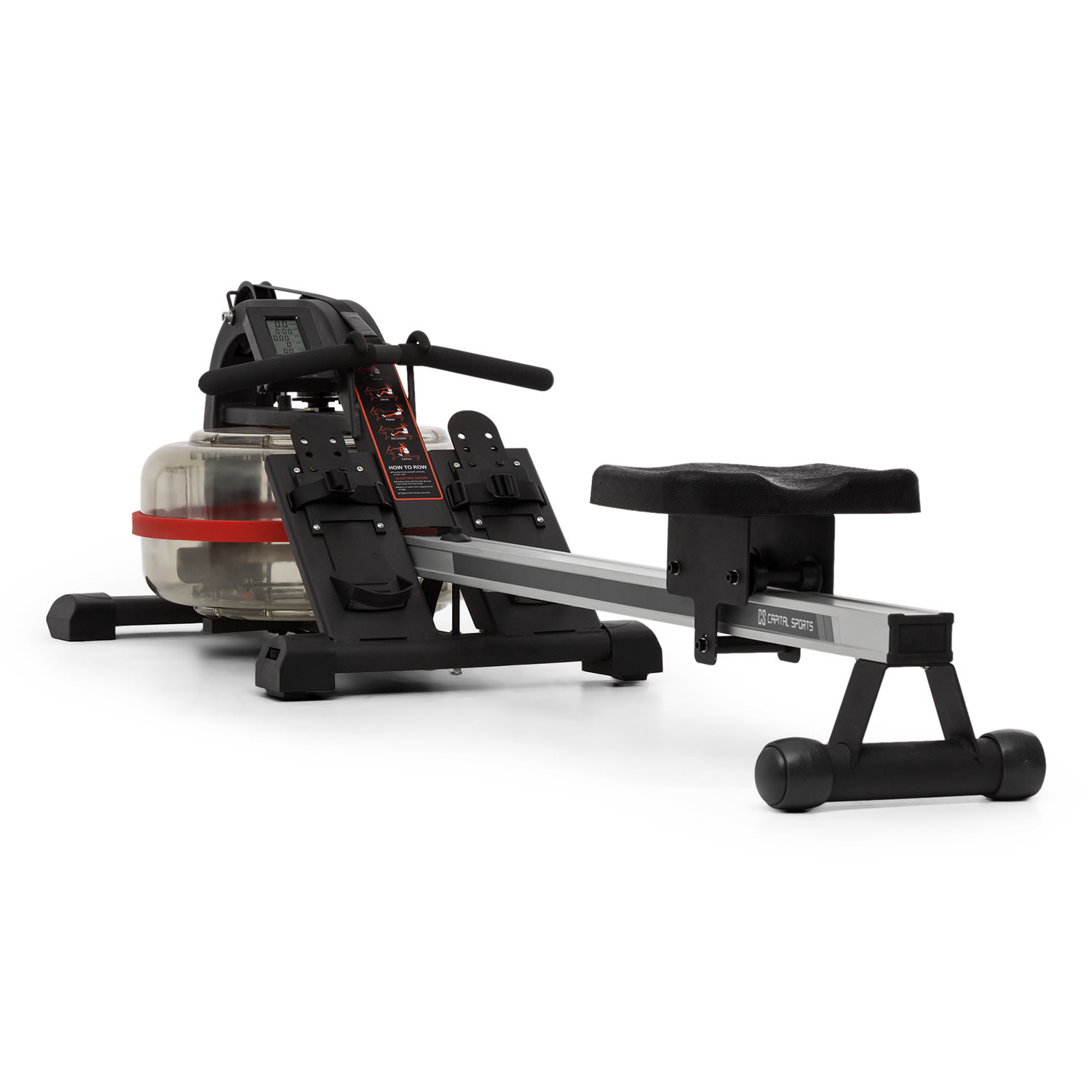 Capital Sports Rowlympic, sprava za trening veslanja, 115 cm, podesiv, LCD zaslon, aluminij