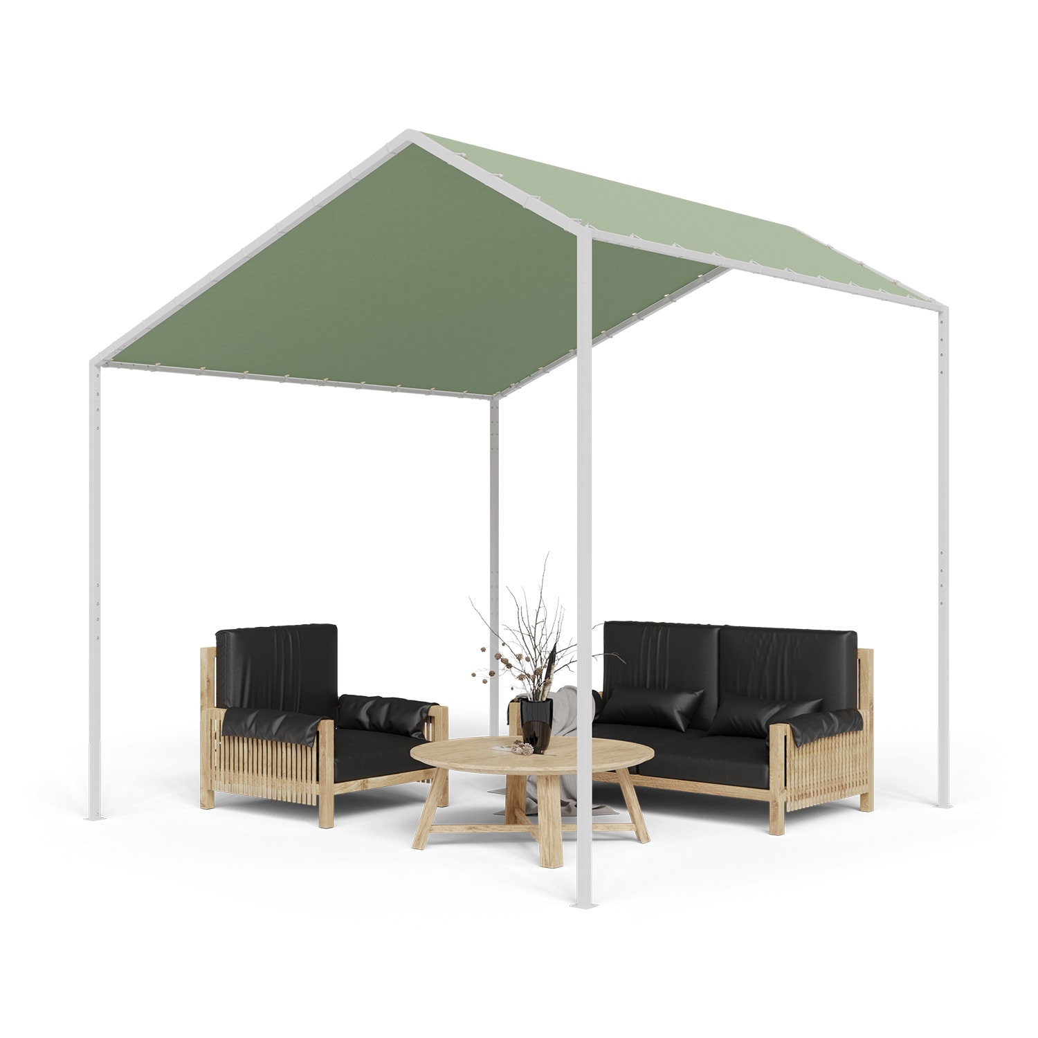 Blumfeldt La Rochelle Gazebo, kosi krov, UV 50+, aluminijski okvir, poliesterski pokrov