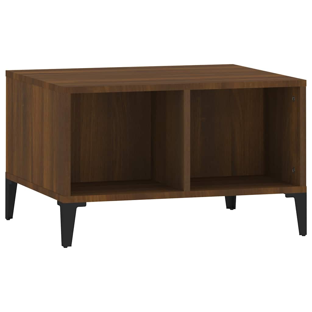 vidaXL Stolić za kavu Smeđa hrasta 60x50x36,5 cm konstruirano drvo
