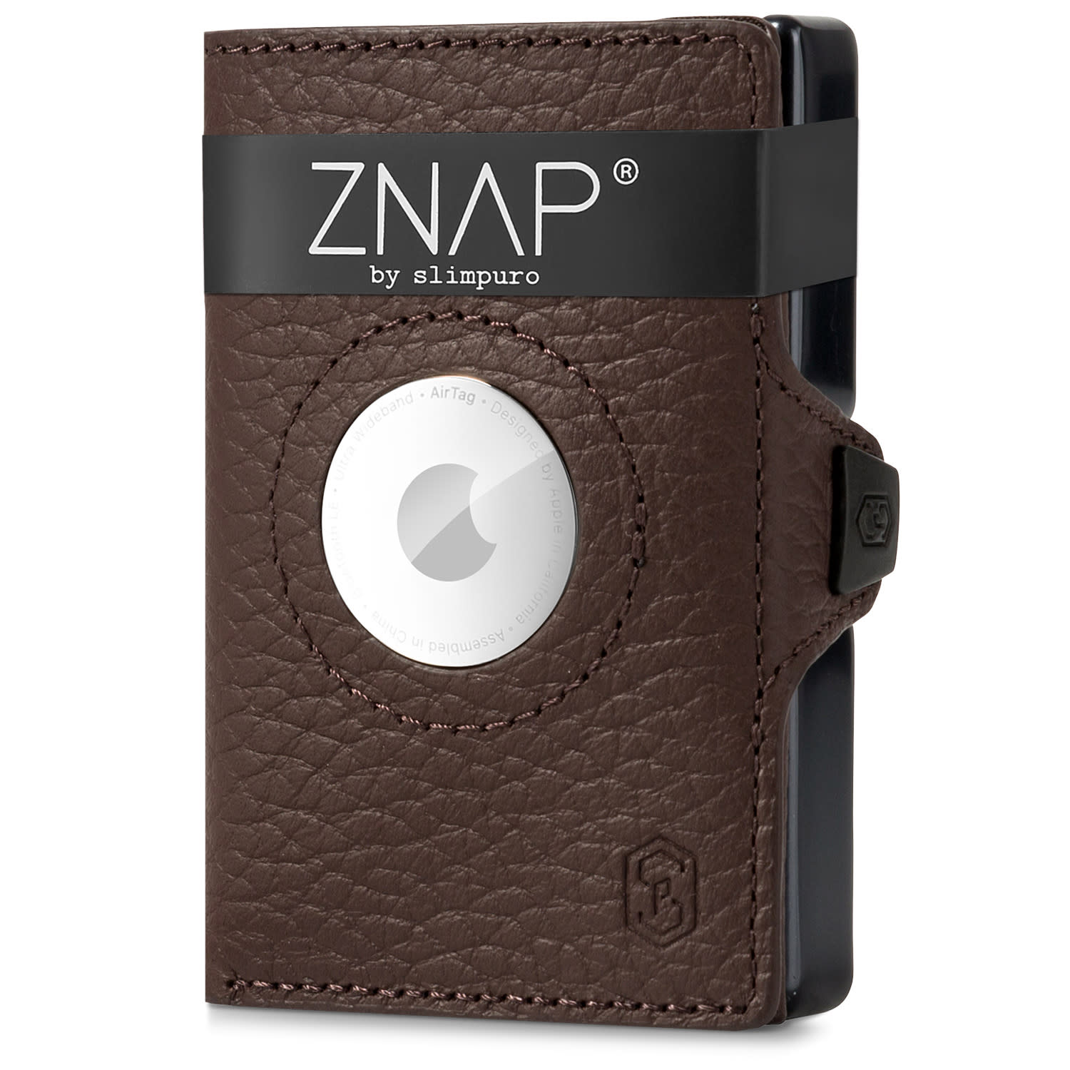 Slimpuro ZNAP Airtag novčanik, 12 kartica, pretinac za novčiće, 9 x 1,8 x 6 cm (Š x V x D), RFID zaštita