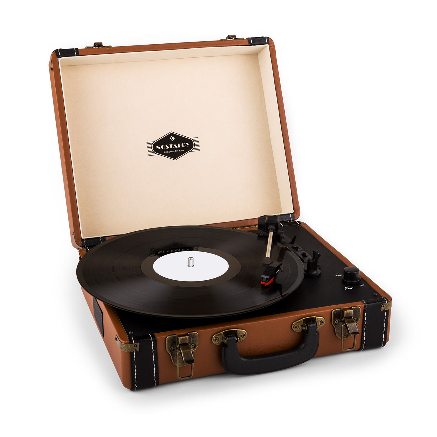 Auna Jerry Lee, retro gramofon, LP, USB, smeđi