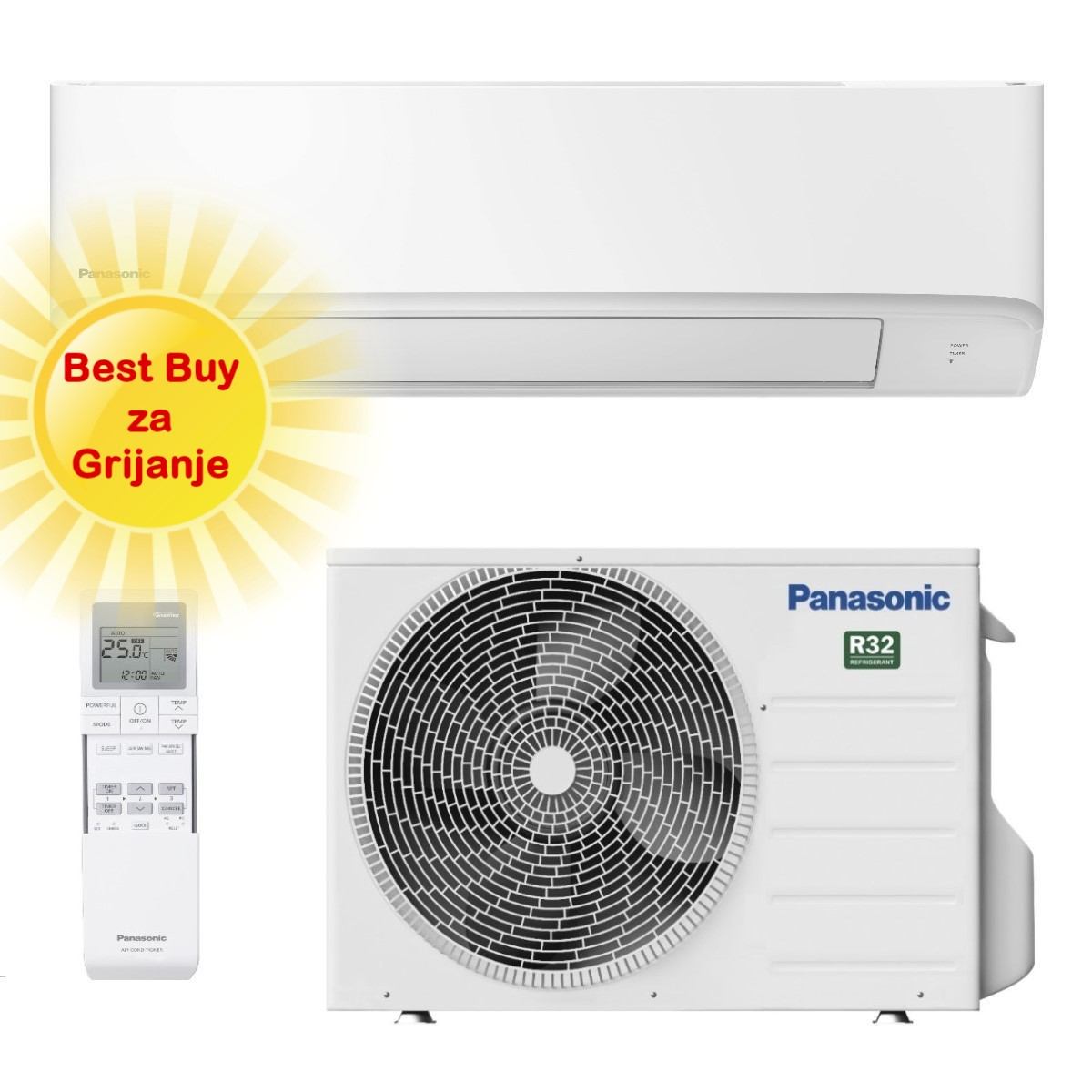 Panasonic Klima Uređaj 2,5Kw Kit-Tz25Cke - Optimiziran Za Grijan