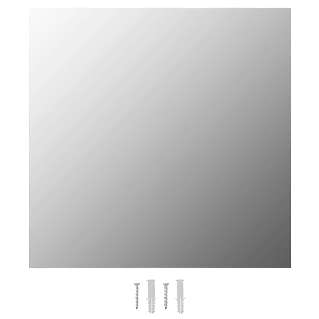 vidaXL Zidno ogledalo 40 x 40 cm červrtasto stakleno