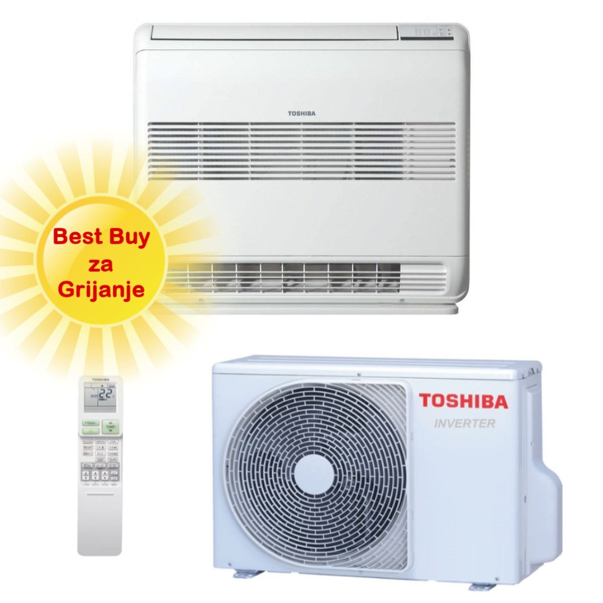 Toshiba Klima Uređaj 3,5Kw Ras-B13J2Fvg-E/Ras-13J2Avsg-E