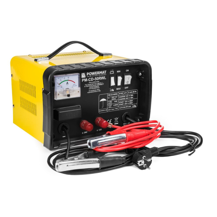 Powermat PM-CD-50RWL auto punjač + start 50A 230V 12V/24V
