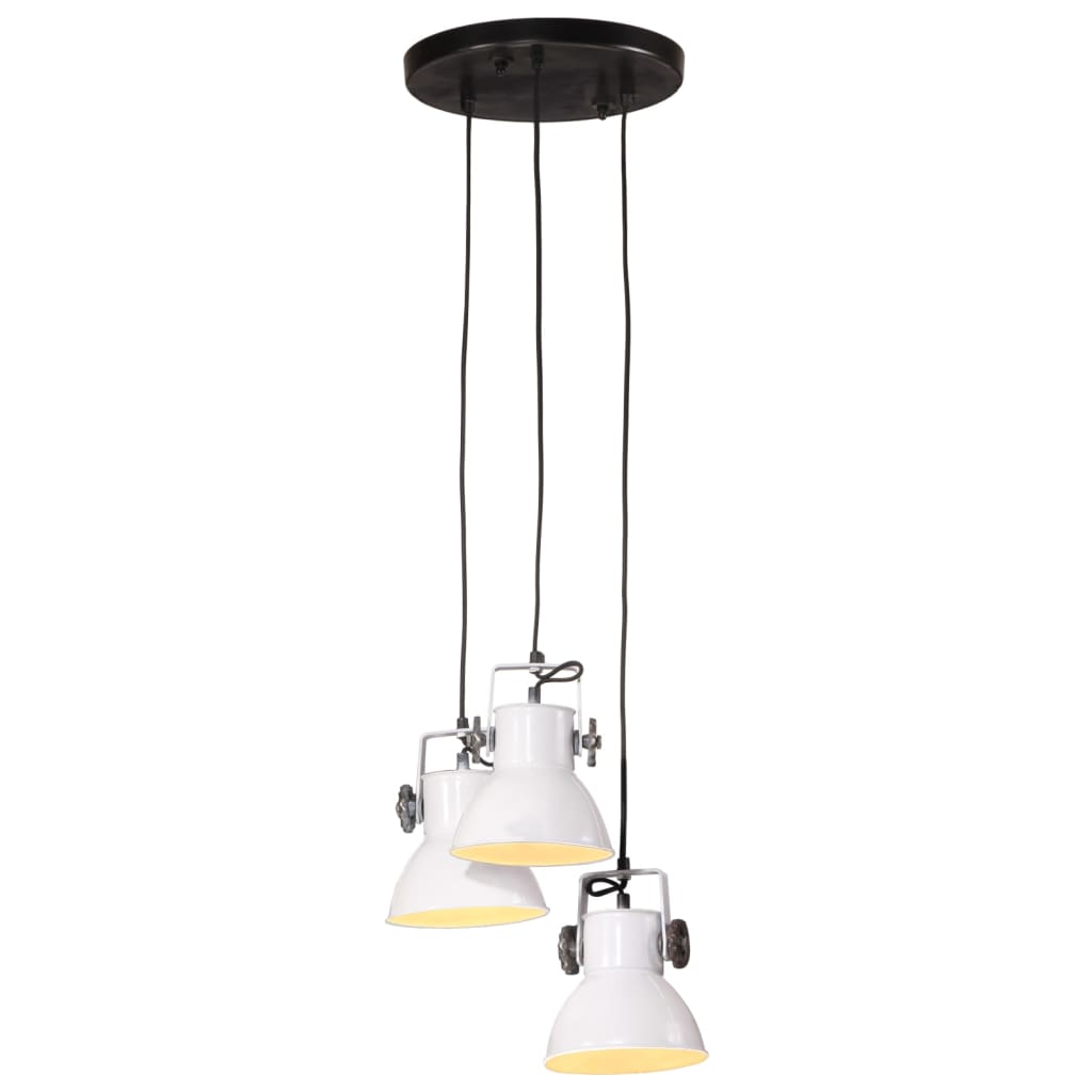 vidaXL Viseća svjetiljka 25 W bijela 30 x 30 x 100 cm E27