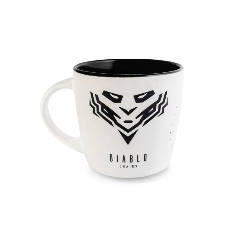 Bijela i crna šalica Diablo Chairs