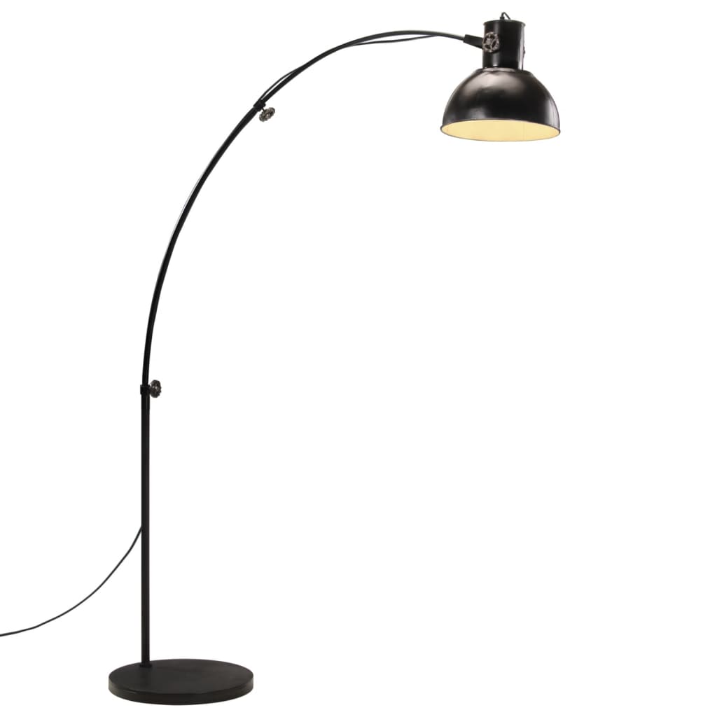 vidaXL Podna svjetiljka 25 W crna 150 cm E27