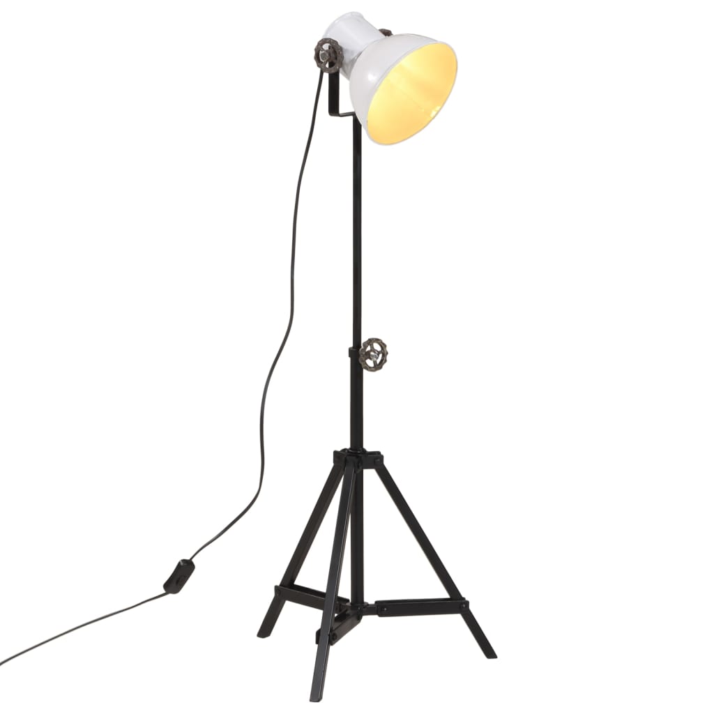 vidaXL Podna svjetiljka 25 W bijela 35 x 35 x 65/95 cm E27