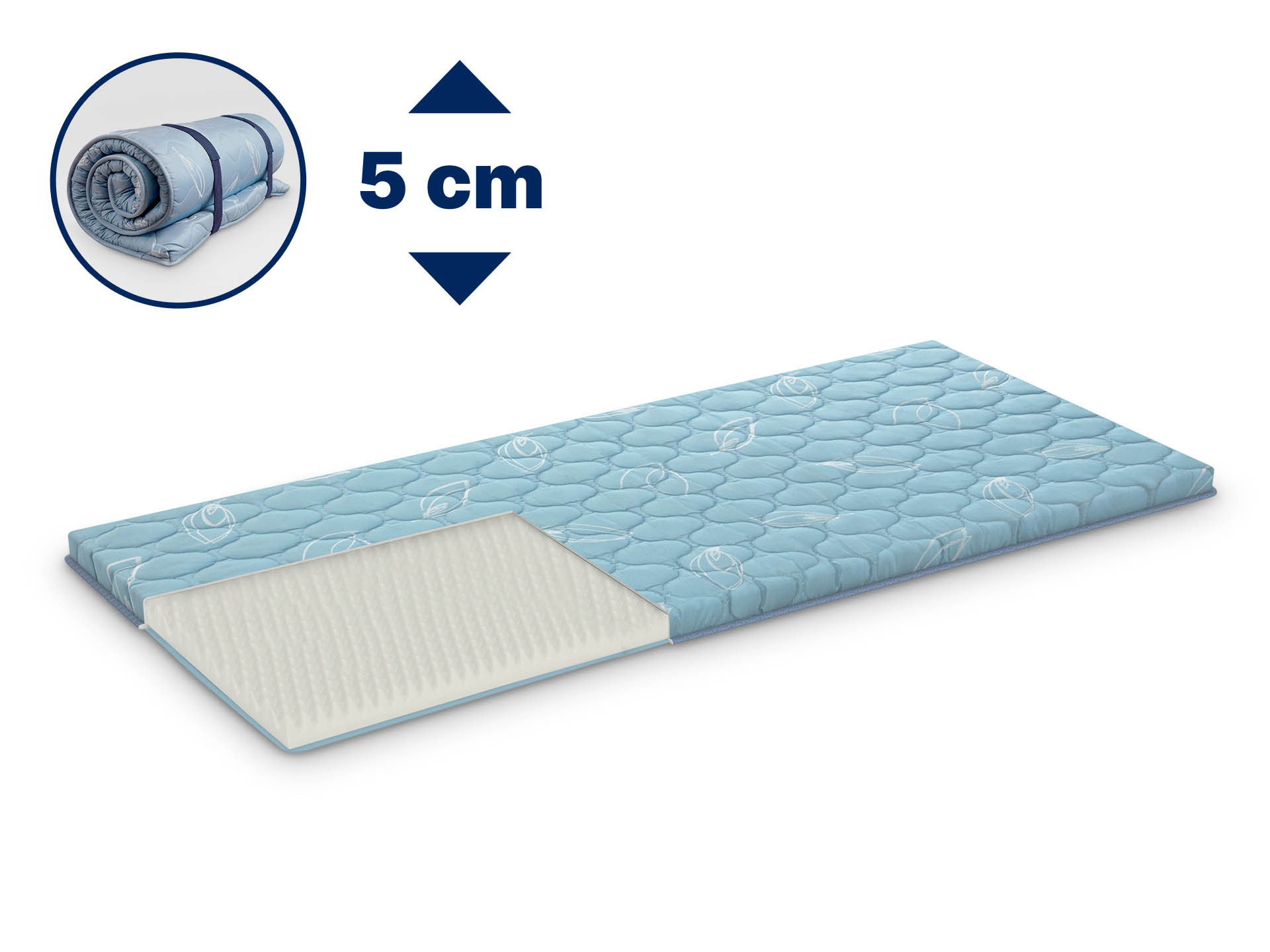Nadmadrac Roll Up Dormeo 5 cm 80x200 cm
