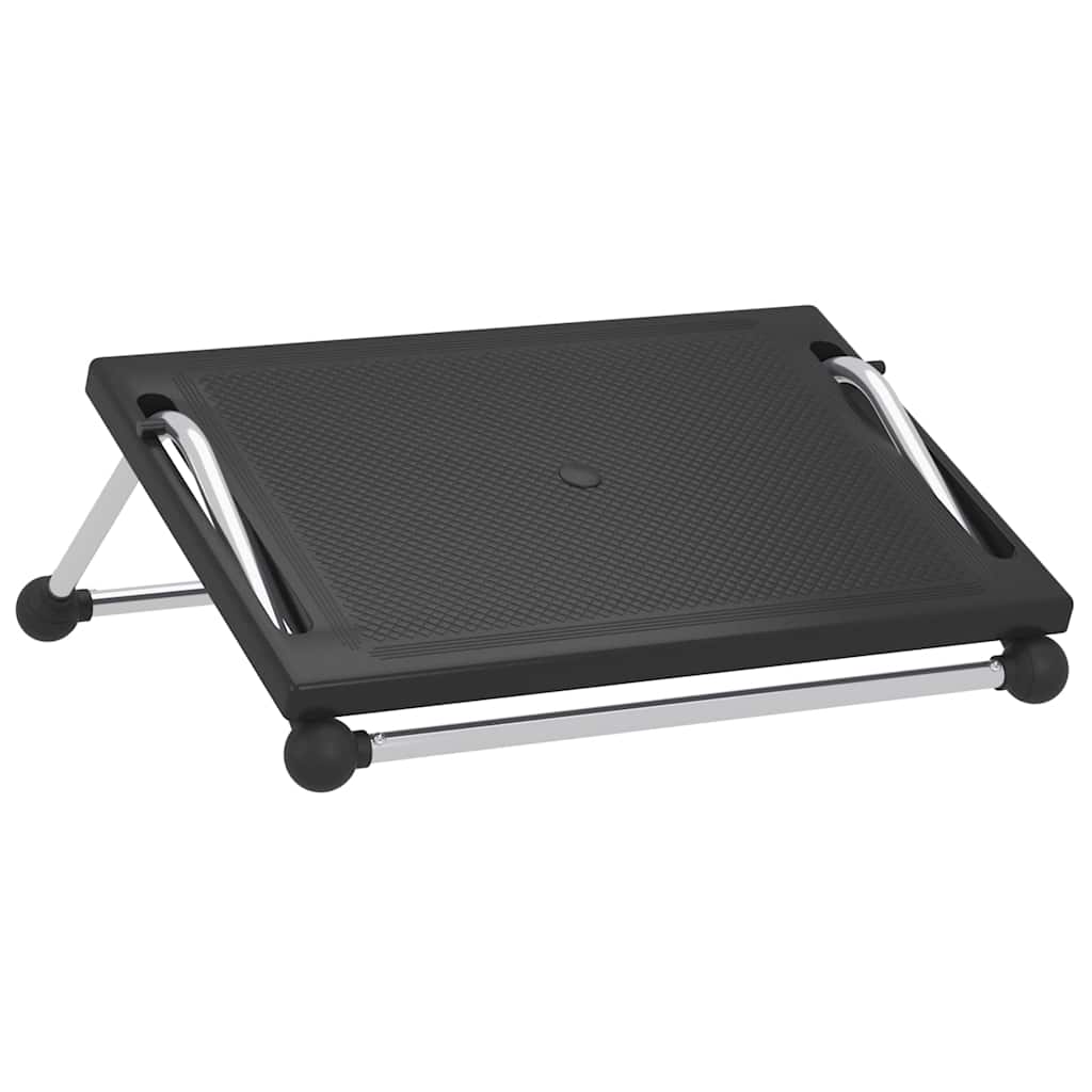vidaXL Oslonac za noge crni 45 x 40 x 13,5 cm