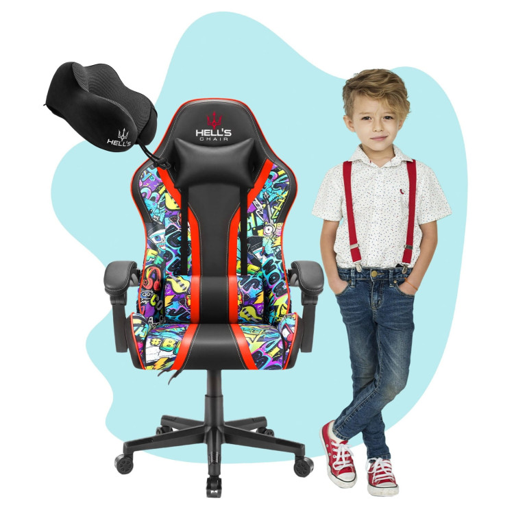 Dječja šarena gaming stolica HELL´S CHAIR