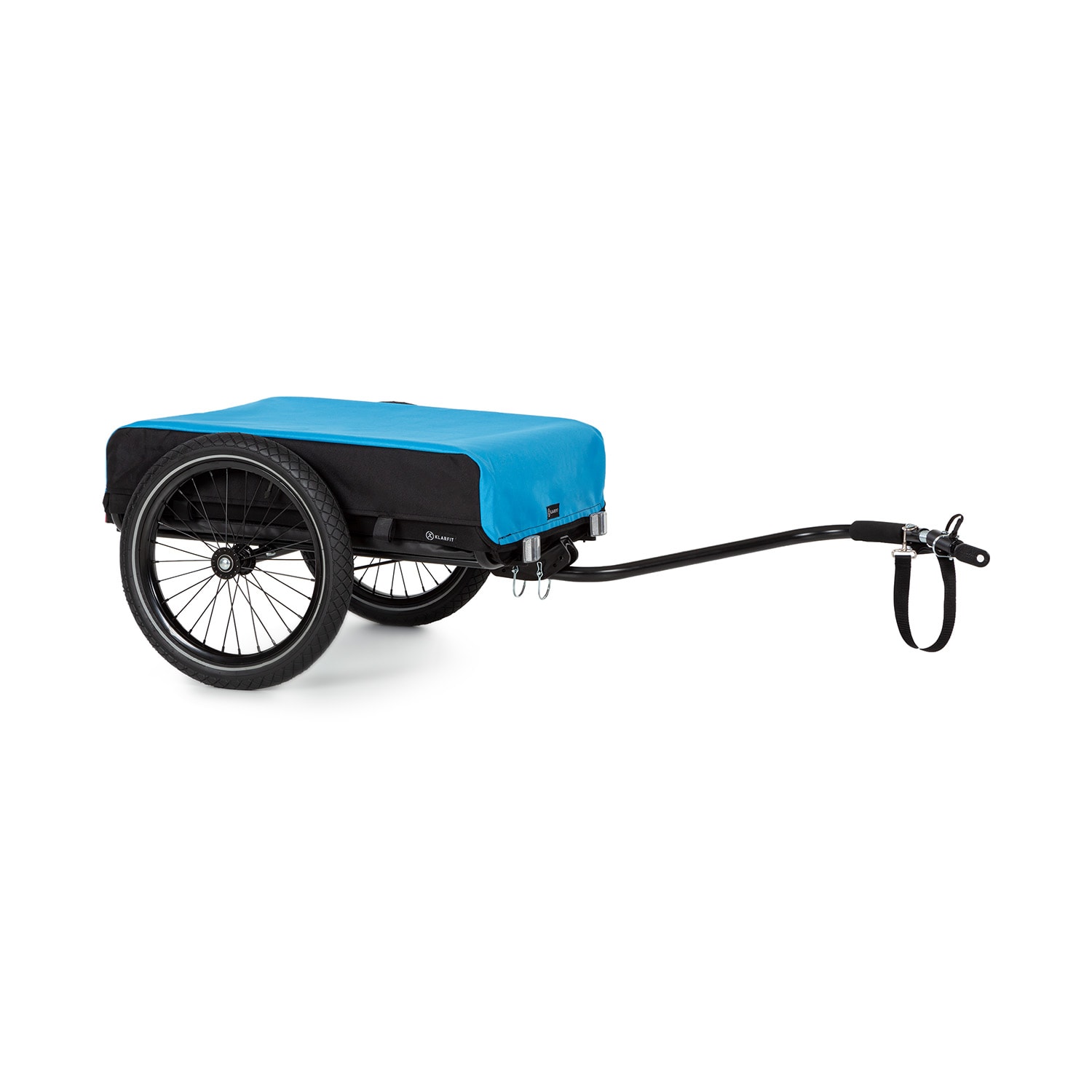 KLARFIT Companion, teretna prikolica, 40kg / 50L, prikolica za bicikle, ručna prikolica, crna