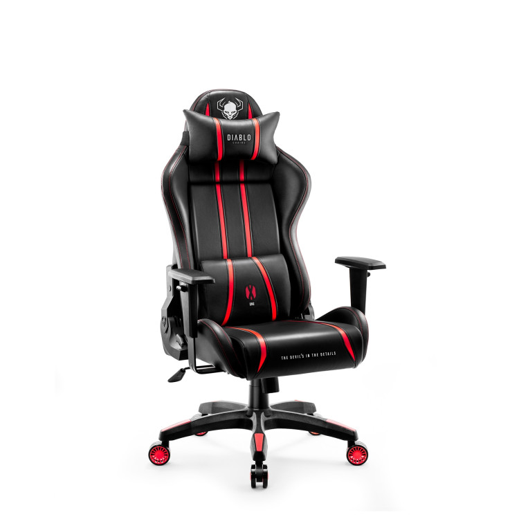 Crno-crvena dječja gaming stolica DIABLO X-One 2.0